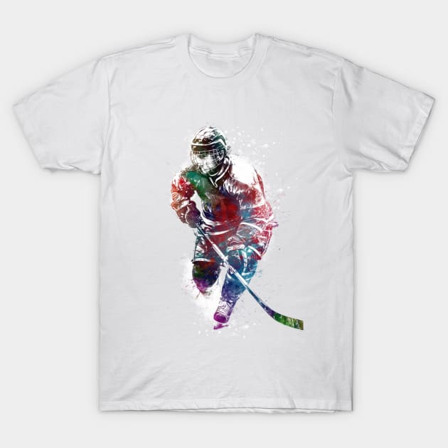 Hockey player #hockey #sport T-Shirt by JBJart